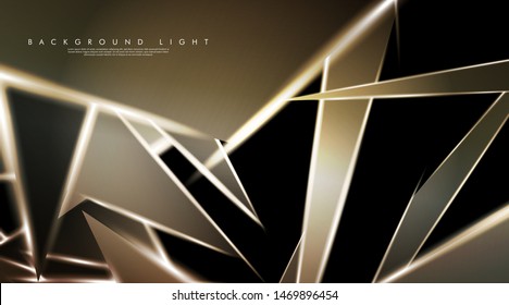 Modern technology design with a backdrop of luminous triangles. Vector illustration that is suitable for your design background