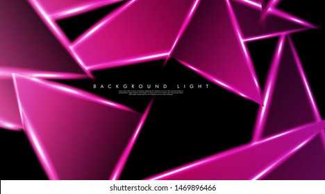 Modern technology design with a backdrop of luminous triangles. Vector illustration that is suitable for your design background