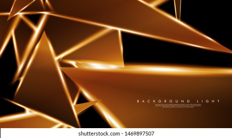 Modern technology design with a backdrop of luminous triangles. Vector illustration that is suitable for your design background