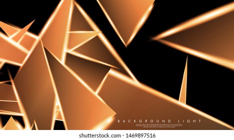 Modern technology design with a backdrop of luminous triangles. Vector illustration that is suitable for your design background