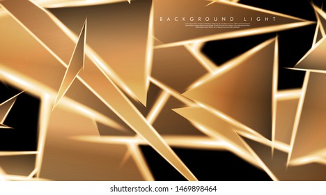 Modern technology design with a backdrop of luminous triangles. Vector illustration that is suitable for your design background