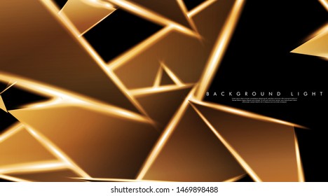Modern technology design with a backdrop of luminous triangles. Vector illustration that is suitable for your design background