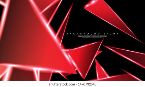 Modern technology design with a backdrop of luminous triangles. Vector illustration that is suitable for your design background