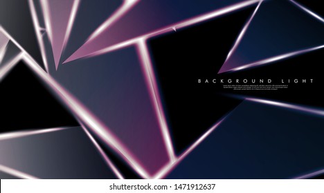 Modern technology design with a backdrop of luminous triangles. Vector illustration that is suitable for your design background