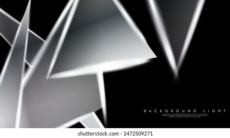 Modern technology design with a backdrop of luminous triangles. Vector illustration that is suitable for your design background