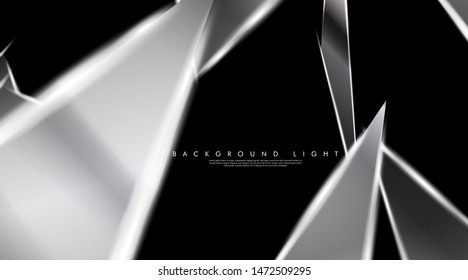 Modern technology design with a backdrop of luminous triangles. Vector illustration that is suitable for your design background