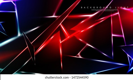 Modern technology design with a backdrop of luminous triangles. Vector illustration that is suitable for your design background
