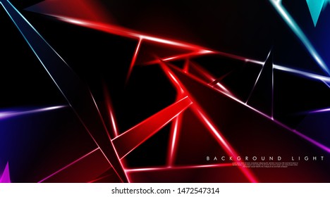 Modern technology design with a backdrop of luminous triangles. Vector illustration that is suitable for your design background