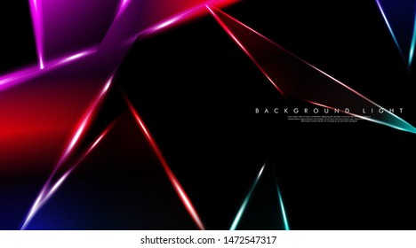 Modern technology design with a backdrop of luminous triangles. Vector illustration that is suitable for your design background