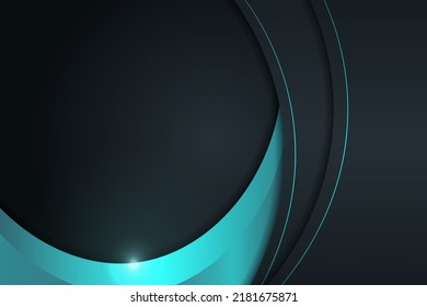 Modern Technology Dynamic Overlap Layer Light Blue Premium Background