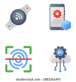 
Modern Technology Flat Icons Pack 
