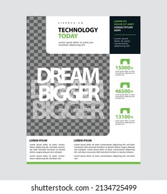 Design-Vorlage für moderne Technologie-Flyer