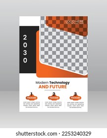 Moderne Technologie und Future Science Flyer, Gadget-Poster-Vorlage