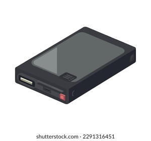 Modern technology hard disk equipment icon isolated