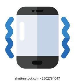Modern technology icon of mobile phone 