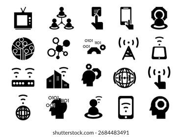 Modern Technology Icon Pack Set