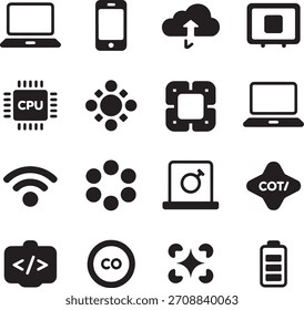 Modern Technology Icons Pack Set