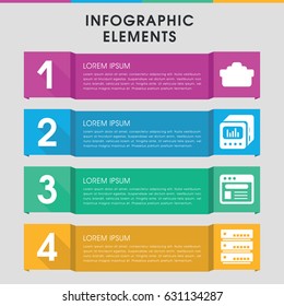 Modern technology infographic template. infographic design with technology icons includes browser. can be used for presentation, diagram, annual report, web design.