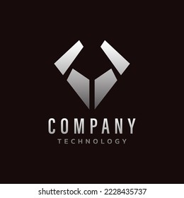 Modern and technology for Initial Letter V logo design inspiration