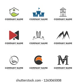 Modern technology initial logo design