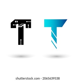 Diseño de vectores T Carta de tecnología moderna