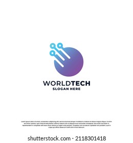modern technology logo design inspiration