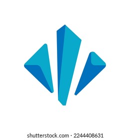 modern technology logo design design and simple