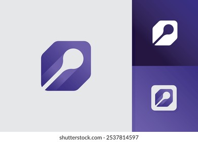 modern technology logo design vector template