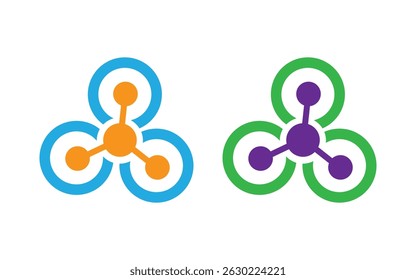 Vetor de design de logotipo de tecnologia moderna
