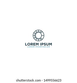 Modern technology logo - internet web and apps design