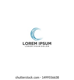 Modern technology logo - internet web and apps design