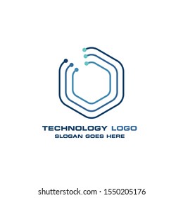 Modern Technology Logo Start Company Business Stock Vector (royalty 