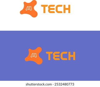 Modern technology Logo, Tech company logo branding, technology icon for mobile app