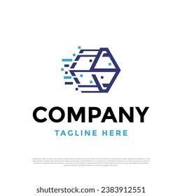 Plantilla de diseño vectorial de logotipo de tecnología moderna