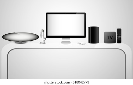 modern technology on the desktop