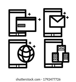 Vector de icono de tecnología moderna, cartera de tarjetas de crédito