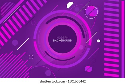 modern technology  purple abstract background with circle and line,can be used in cover design, poster, flyer, book design, website backgrounds or advertising. vector illustration.
