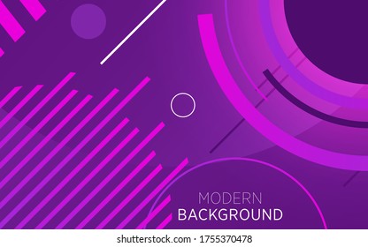 modern technology purple abstract background banner with circle and line,can be used in cover design, poster, flyer, book design, website backgrounds or advertising. vector illustration.