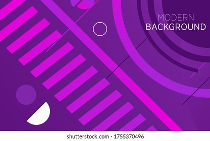 modern technology purple abstract background banner with circle and line,can be used in cover design, poster, flyer, book design, website backgrounds or advertising. vector illustration.