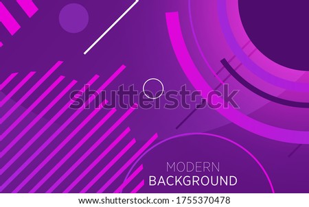 modern technology purple abstract background banner with circle and line,can be used in cover design, poster, flyer, book design, website backgrounds or advertising. vector illustration.
