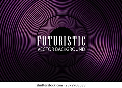 modern technology purple circle background bright colors, circular color circle, rotating, for technology banner and copy space vector