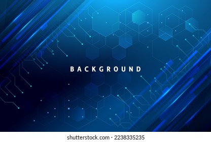 Modern technology Science background vector. Modern Artificial intelligence background. Technology Science Day background