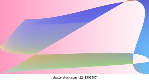 Moderne Technologie - glatte Illustration. Psychedelischer Rainbow Digital Neon Office Hintergrund. Ebenen, pastellfarbene Fluid-horizontale Linien. Mehrfarbige Dynamische Rosa Minimal Futuristische Farbmesh.