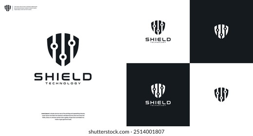 Inspiração no design do logotipo do Modern Technology Shield