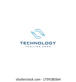 Modern Technology sign vector logo, Data And Technology 