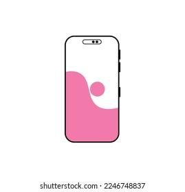 Modern Technology smart phone vector, mobile phone design for a company
