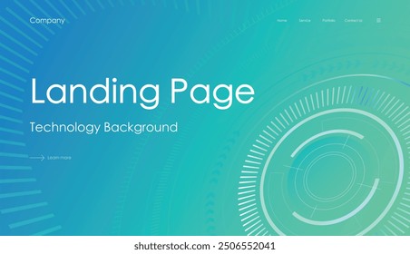Modern technology spiral web page background
