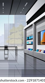 modern technology store interior digital electronic gadgets market