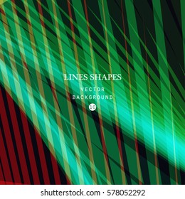 Modern technology striped abstract background vector. Colorful stripes waves lines for banner, brochure, website, and flyer design. Contrast colors grid