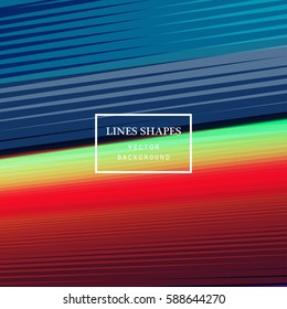 Modern technology striped abstract background with copy space vector. Blue red geometric grid stripes waves lines dynamic for presentation, banner, brochure, poster, website, and flyer design 